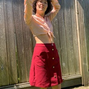 SOLD🎁 Kate Spade New York Heart-Pocket Skirt